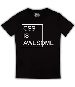 CSS IS AWESOME на черной